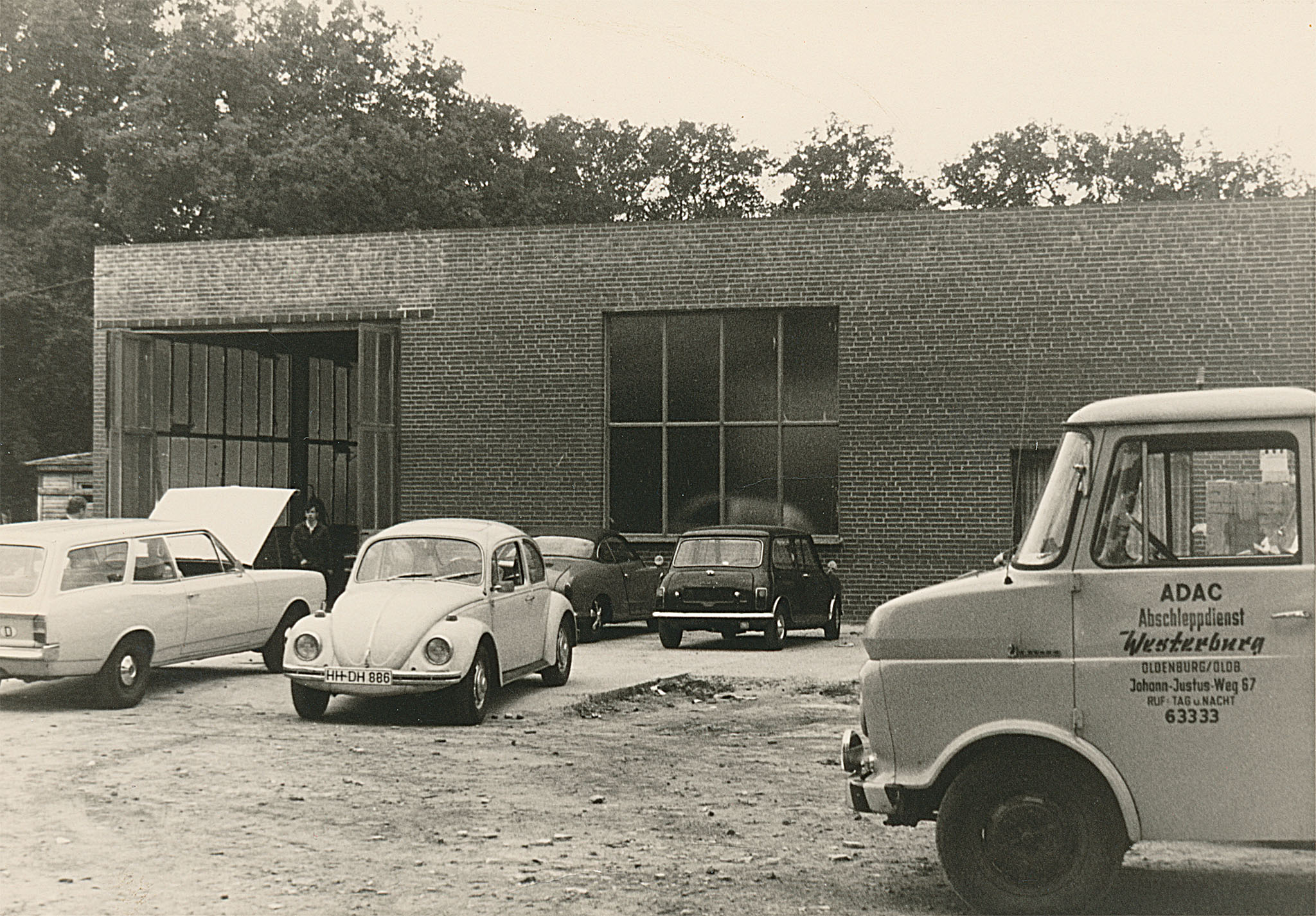 Westerburg Oldenburg 70er Jahre Werkstatt und Betriebsgelände