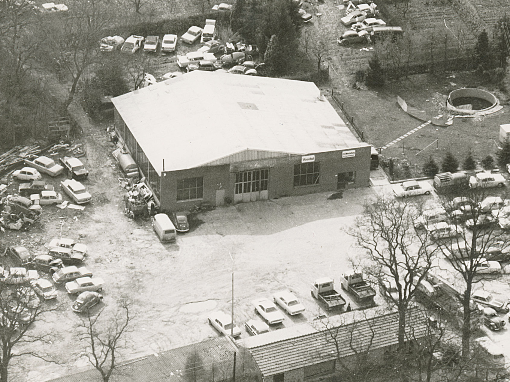 Westerburg Oldenburg Kfz Werkstatt Luftaufnahme 1971